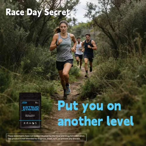 Vista 3 de KatsuoStamina Katsuo Stamina– Suplemento deportivo de resistencia: maratón/trail run triatlón esquí montañero/resistencia mejorada/ayuda a reducir