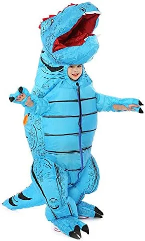 Vista 4 de JYZCOS Inflatable Dinosaur Costume Air Blow Up Fancy Dress