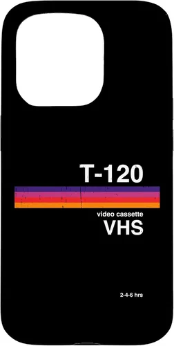 Vista 14 de Funda para disfraz de nostalgia retro para iPhone 16 con gráficos de cinta VHS de los años 80 y 90