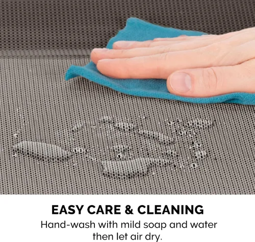 Vista 10 de FurHaven Cunas elevadas para mascotas – Hamaca de malla de nailon refrescante y transpirable para perros pequeños y gatos, fácil de montar, duradera