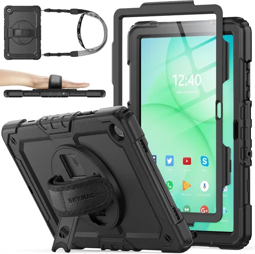 Vista 27 de SEYMAC stock Funda para Samsung Galaxy Tab A8 de 10.5 pulgadas, funda de protección contra caídas de cuerpo completo con protector de pantalla