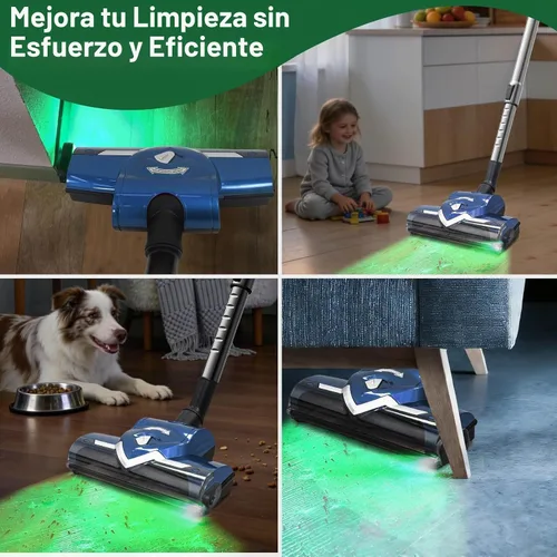 Vista 4 de EZ SPARES Cabezal de cepillo turbo de repuesto con pantalla LED de polvo, cepillo universal para aspiradora compatible con la mayoría de marcas