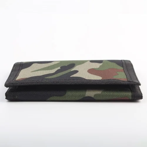 Vista 2 de NITORT Carteras deportivas de lona al aire libre para niños, bonita cartera con cremallera para niños, bolsillo frontal con adhesivo mágico