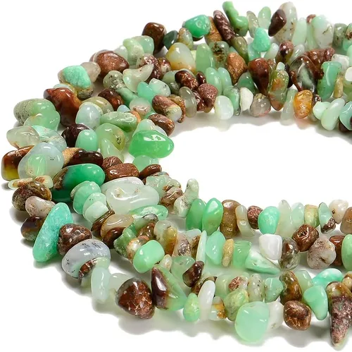 Vista 15 de Cuentas de piedras preciosas naturales de finchenita de azurita de 0.315 a 0.315 pulgadas, cristales curativos, pulseras de cintura, kit de collar