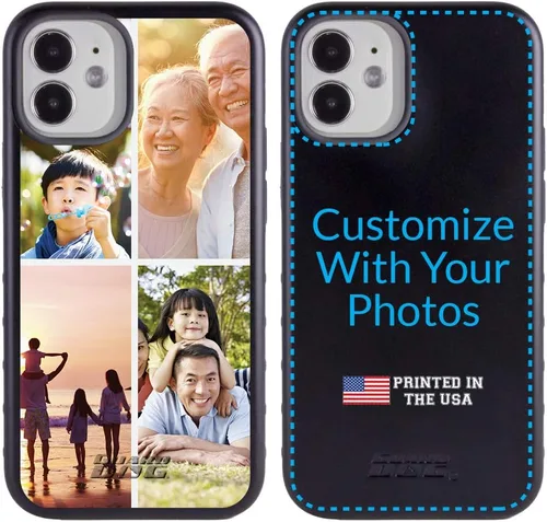 Vista 9 de Guard Dog Funda compatible con iPhone 12 Mini, grado militar, protección resistente de dos piezas, personalizada, fotos, seis marcos