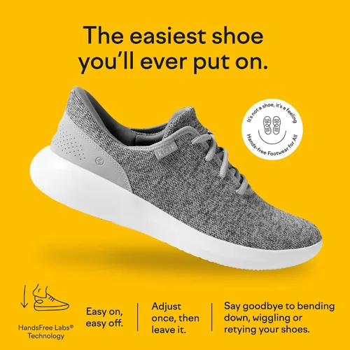 Vista 2 de Kizik Madrid - Zapatos deportivos cómodos y transpirables de punto ecológico, fáciles de poner, zapatos para caminar para hombres, mujeres