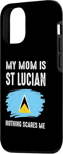Vista 2 de Funda para iPhone 15 My Mom Is St Lucian Santa Lucía Pride Flag Heritage Roots