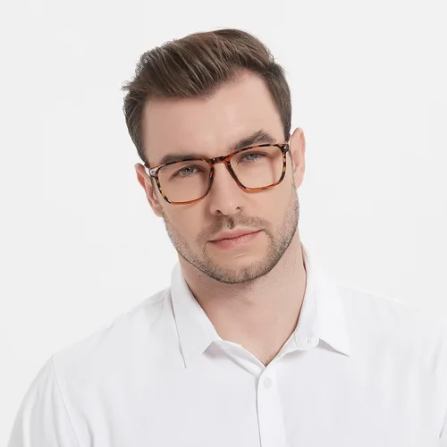 Vista 21 de Lightweight Reading Glasses Men Women Square Spring Hinges Readers 1.00 1.25 1.50 1.75 2.00 2.25 2.50 2.75 3.00