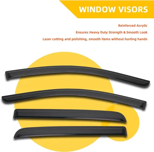 Vista 16 de Protectores de lluvia compatibles con Chevy/GMC C/K Extended Cab 1988