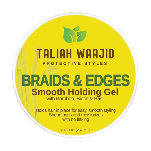 Vista 2 de Taliah Waajid Protective Styles - Gel de sujeción suave para trenzas y bordes, sujeción extrema, suaviza y domina el encrespamiento, sin descamación