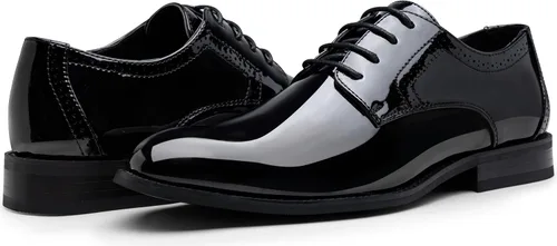 Vista 8 de Vostey Zapatos de vestir para hombre clásicos con punta de ala Brogue Oxfords