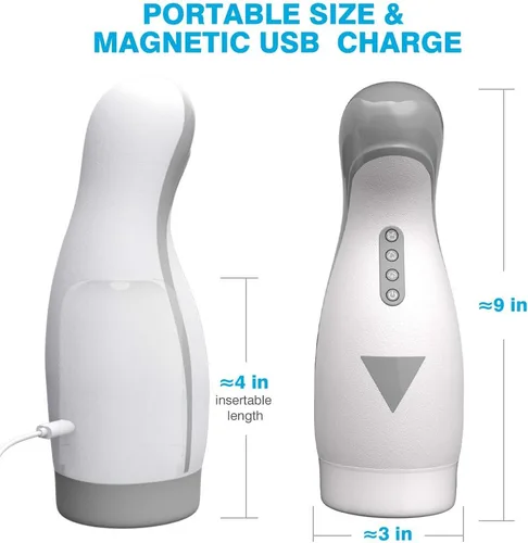 Vista 7 de Máquina sexual de succión automática para mamadas, masturbador masculino, juguetes sexuales para adultos para hombres, calefacción vibratoria, manos