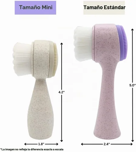 Vista 5 de Lindo Cepillo facial Eco Clean (morado claro)