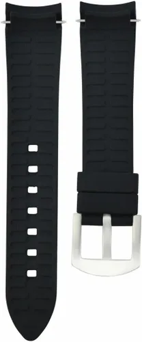 Vista 5 de Ewatchparts Correa de goma de silicona con extremo curvado, 0.709 in, 0.748 in, 0.787 in, 0.827 in, 0.866 in, 0.945 in, compatible con etiqueta HEUER