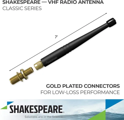 Vista 2 de Shakespeare Antena de pato de goma VHF 7in 5912