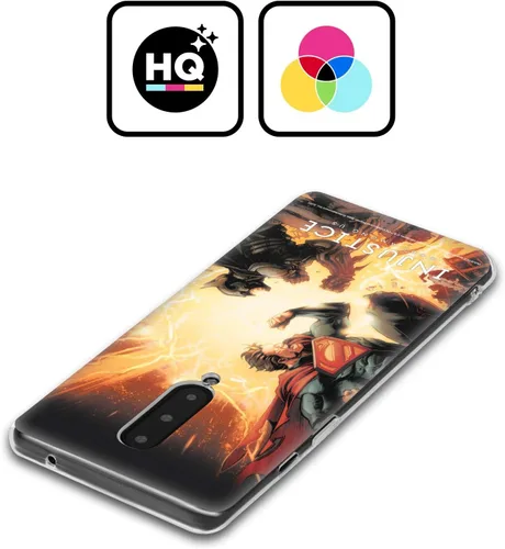 Vista 2 de Head Case Designs Officially Licensed Injustice Gods Among Us Battle Key Art Gel Case [Military Grade Protection] Compatible with Google Pixel 8 Pro