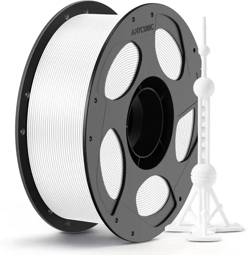 Vista 50 de ANYCUBIC Filamento PLA Plus (PLA+), paquete de filamento para impresora 3D de 0.07 in, alta dureza, precisión dimensional +/- 0.001 in, impresión 22