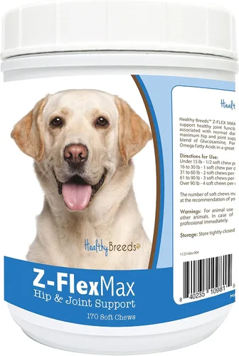 Vista 62 de Healthy Breeds Afghan Hound Z-Flex Max - Masticables suaves para cadera y articulaciones, 100