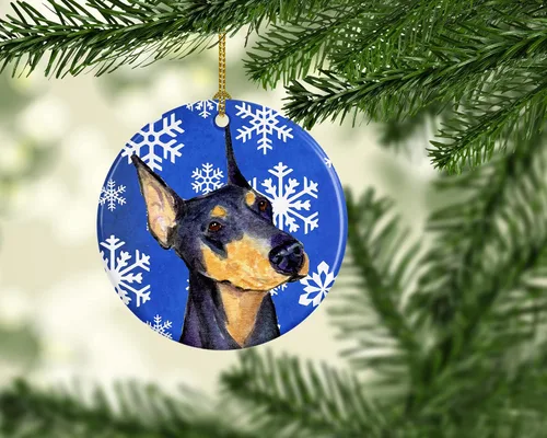 Vista 165 de Caroline's Treasures Cavalier Spaniel - Adorno de cerámica para colgar en el árbol de Navidad, para el hogar, Navidad, fiestas, regalo, 3 pulgadas