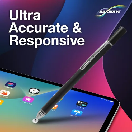 Vista 3 de BoxWave Lápiz óptico compatible con Chuwi HiPad Max – FineTouch - Lápiz capacitivo superpreciso, color negro azabache