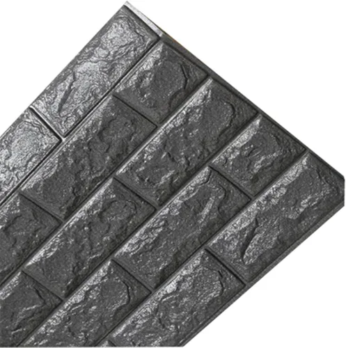 Vista 12 de Calcomanías de pared de ladrillo impermeables 3D de 27.56 x 11.81 pulgadas, paneles de pared autoadhesivos de espuma para TV, sala de estar