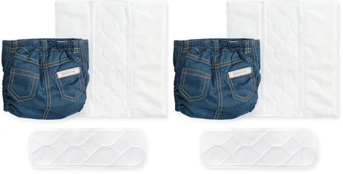 Vista 11 de Amazing Baby SmartNappy Cubre pañal de mezclilla NextGen Hybrid Azul pastel