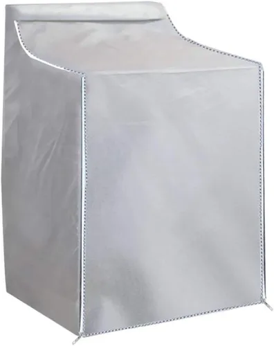 Vista 8 de Cubierta para lavadora/secadora, diseño de cremallera, impermeable, a prueba de polvo, protector solar moderado (W29 D28 H43 pulgadas) para carga