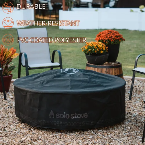 Vista 5 de Solo Stove Surround Shelter Small Funda protectora para mesa envolvente de hoguera, resistente a la intemperie, acrílico teñido