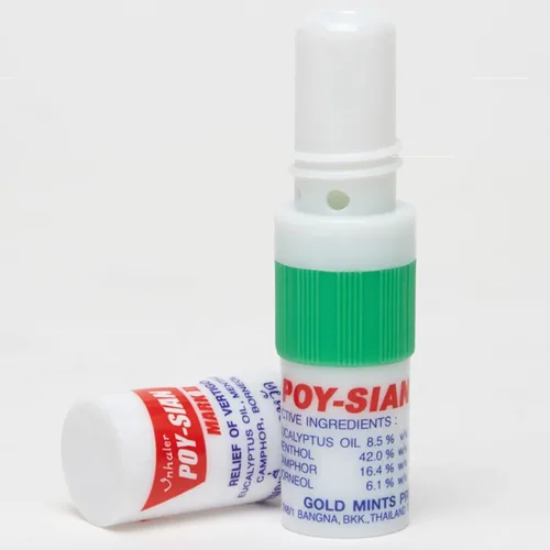 Vista 7 de POY-SIAN Mark II - Inhalador nasal de aromaterapia mentol, remedio natural a base de hierbas con aceites esenciales refrescantes Poysian