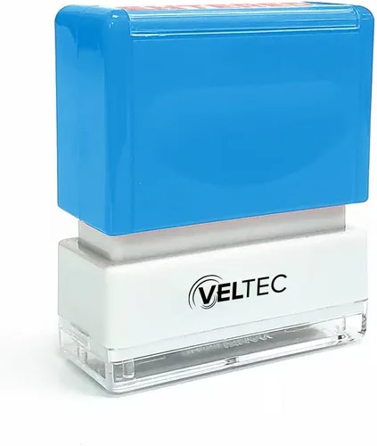 Vista 4 de Veltec Sello de Mensaje Preentintado Premium, Tinta Roja (Aprobado)