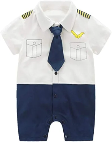 Vista 2 de Bebé piloto para niños niñas Halloween uniforme Cosplay traje traje