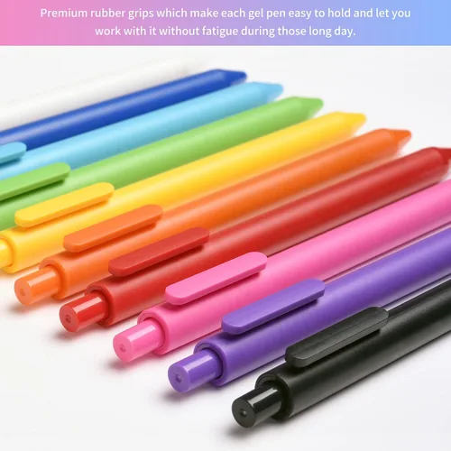 Vista 2 de Bolígrafos de gel retráctiles, 20 colores surtidos