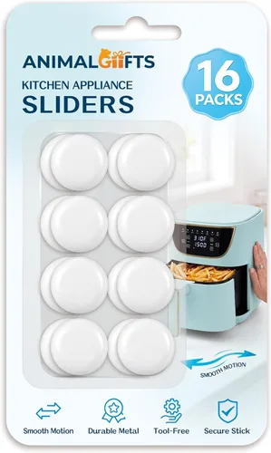 Vista 9 de 8 piezas deslizantes de electrodomésticos para cocina, color negro, autoadhesivos, pequeños electrodomésticos de cocina, fáciles de mover y ahorrar