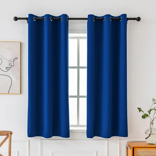 Vista 48 de Pickluc - Paneles de cortinas opacas con ojales, cortinas para bloquear la luz para el dormitorio, aisladas térmicamente, reducción de ruido