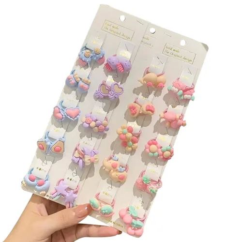 Vista 8 de 40 ligas para el cabello para niñas, lindas bandas elásticas para el cabello, soportes suaves para coletas, accesorios para el cabello para bebés