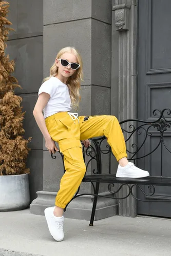 Vista 4 de Pantalones cargo casuales para niñas y mujeres, 6 años - mujer 3XL