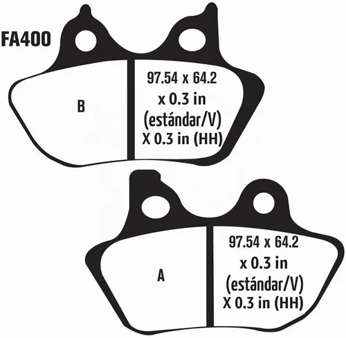 Vista 2 de EBC Brakes EBPCK1030 Kit completo de cambio de pastillas de freno semisinterizadas
