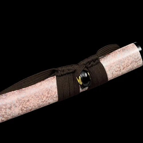Vista 6 de Espada japonesa de espiga completa de 40 pulgadas, espadas katana hechas a mano, espadas realmente afiladas para hombres, espada samurái real