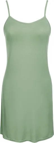 Vista 8 de Cherrydew Women Full Slip Super Soft Cooling Under Dress Sexy Basic Adjustable Spaghetti Strap Cami Slip Nightgown S-XXL