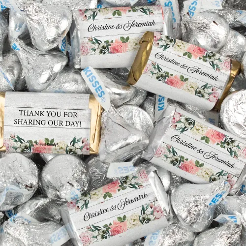 Vista 18 de 128 piezas de dulces de boda personalizados en miniatura y besos
