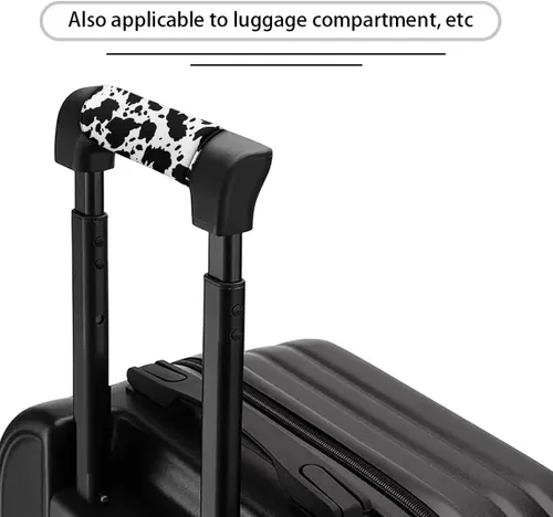 Vista 3 de Envoltura de asa de equipaje con estampado de vaca para hombres, fundas multiusos para asa de mochila, material de primera calidad, envolturas