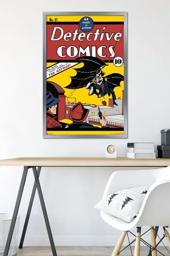 Vista 6 de Trends International 24 x 36 DC Comics Batman - Detective #1 Póster de pared, 36 pulgadas de largo x 24 pulgadas, versión con marco plateado