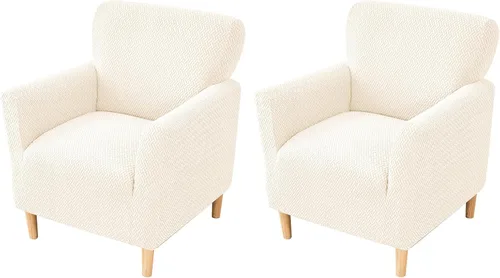 Vista 42 de FUANGUI Funda para Sillón de Banquete con Brazos Fundas para Sillas Elásticas Funda para Sillón Club Funda Suave para Sillón Sofá Cubiertas