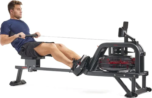 Vista 10 de Sunny Health & Fitness Sunny Health & Fitness AquaStrive Series Smart Water Rower, 300LB Capacity Plus Dynamic Hydro Resistance for Home Cardio