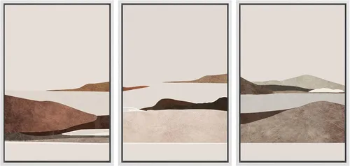 Vista 106 de SIGNWIN Lienzo enmarcado para pared, juego de arte de collage de hojas transparentes en blanco y negro, ilustraciones de naturaleza silvestre, arte