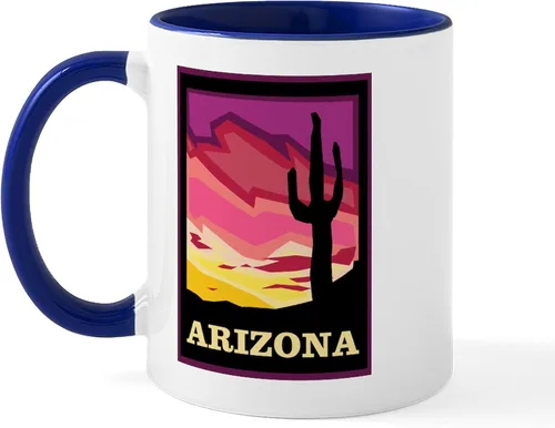 Vista 26 de CafePress ARIZONA Mugs Taza de café de cerámica de 11 oz (11.0 fl oz)