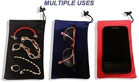 Vista 5 de Bolsa de microfibra para gafas de sol de alta calidad con cierre de resorte