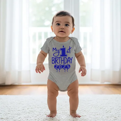 Vista 45 de Reaxion Traje de cuerpo entero hecho a mano para bebé niño y niña, mi primer cumpleaños 2024