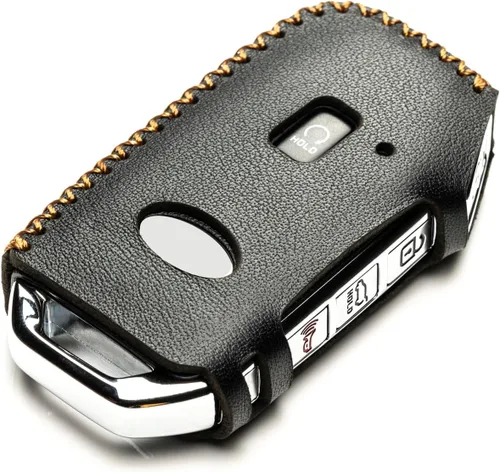 Vista 3 de Vitodeco Funda de cuero para llavero inteligente compatible con KIA 2019-2021, Negro