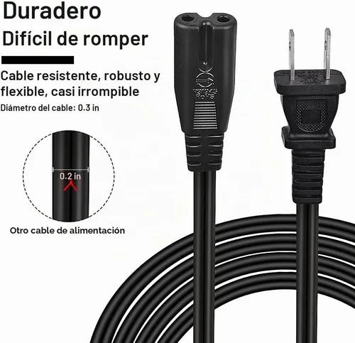 Vista 2 de Cable de alimentación de CA de 4 pies de repuesto para sillas reclinables o elevadoras eléctricas, compatible con Okin, Limoss, Pride, Golden